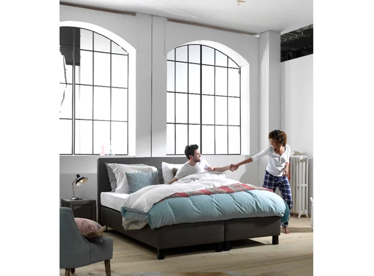 promotie boxspring 160x200 carbon inclusief matras