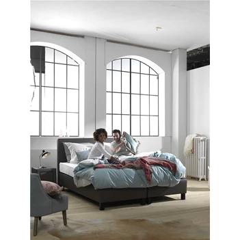 promotie Boxspring 160x200 dormo aangekleed antraciet