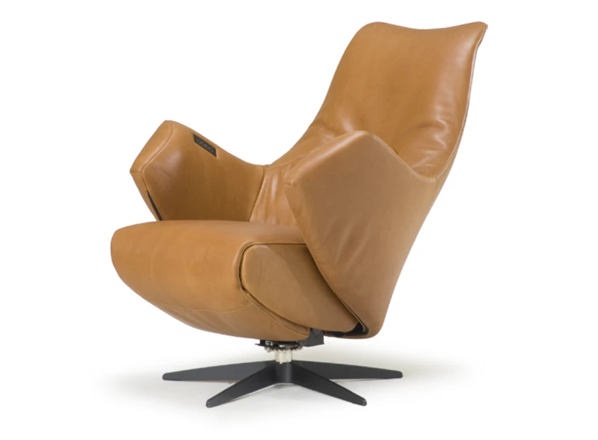 Rug verstelbaar Elektrische Relax Twice Pro TW165N leder cognac De Toekomst
