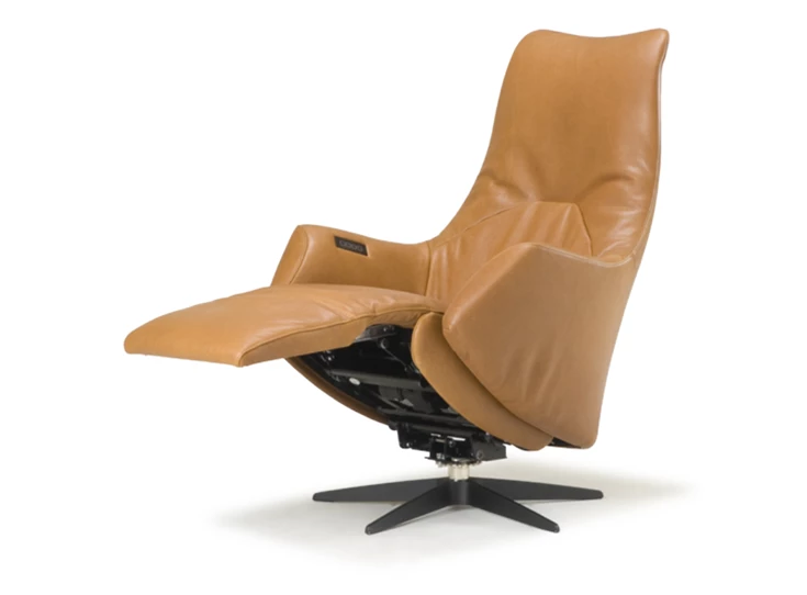 Voeteneinde verstelbaar Elektrische Relax Twice Pro TW165N leder cognac De Toekomst