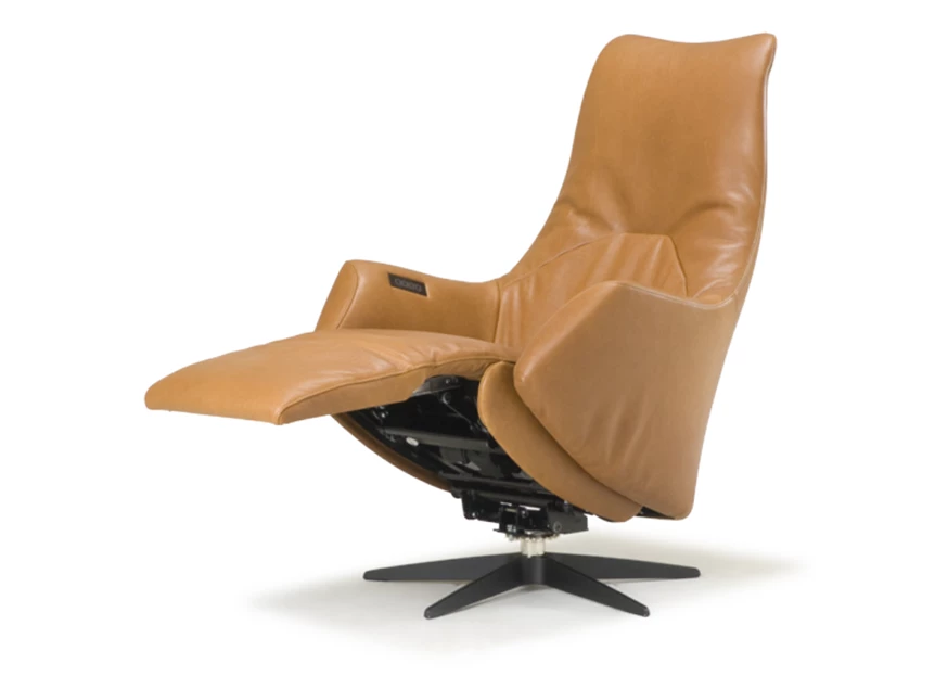Voeteneinde verstelbaar Elektrische Relax Twice Pro TW165N leder cognac De Toekomst