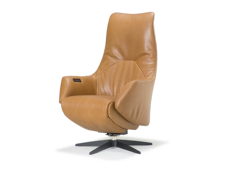 Elektrische Relax Twice Pro TW165N leder cognac De Toekomst