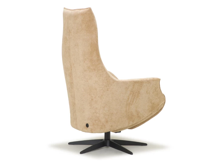 Achterkant Elektrische Relax Twice Pro TW164N stof beige De Toekomst