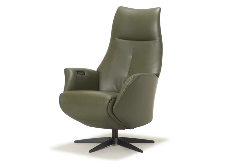 Elektrische Relax Twice Pro TW157N leder khaki groen De Toekomst
