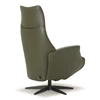 Achterkant Elektrische Relax Twice Pro TW157N leder khaki groen De Toekomst