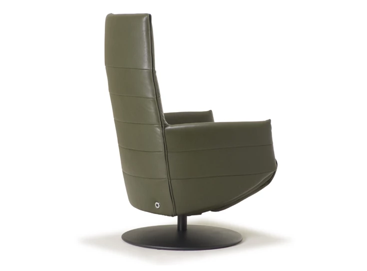 Achterkant Elektrische Relax Twice Pro TW130N leder khaki groen De Toekomst