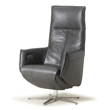 Elektrische Relax Twice Pro TW084N leder antraciet grijs De Toekomst
