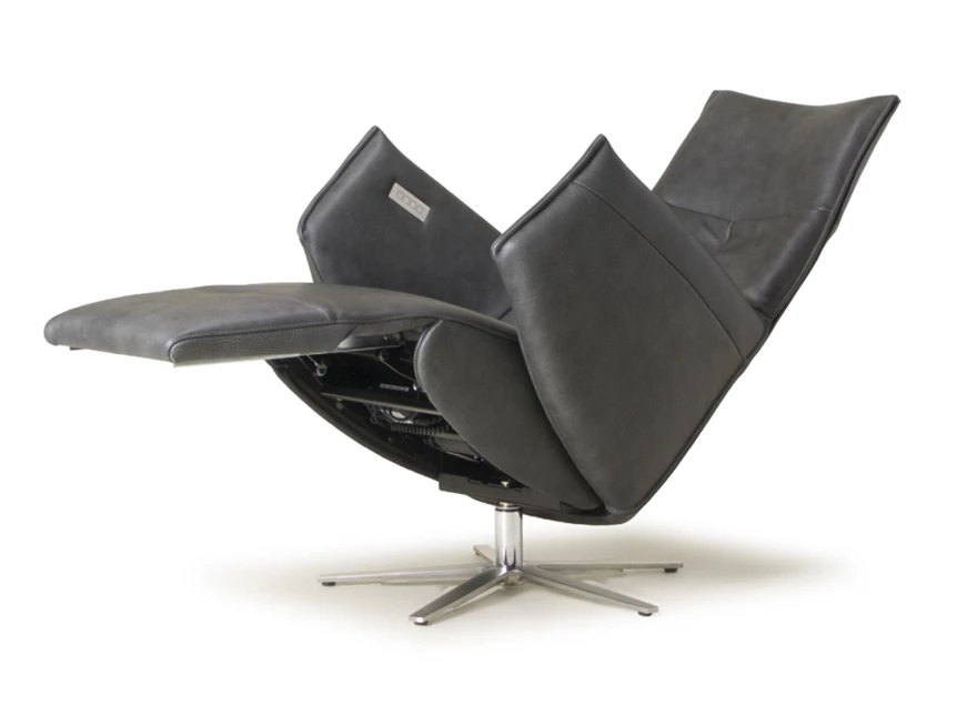 Verstelbare Elektrische Relax Twice Pro TW084N leder antraciet grijs De Toekomst