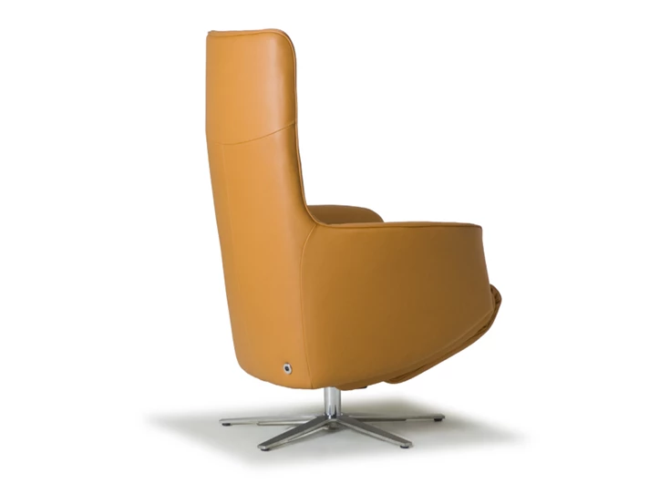 Achterkant Elektrische Relax Twice Pro TW083N leder caramel De Toekomst