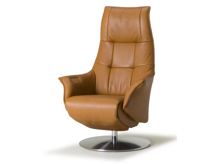 Elektrische Relax Twice Pro TW079N leder cognac De Toekomst