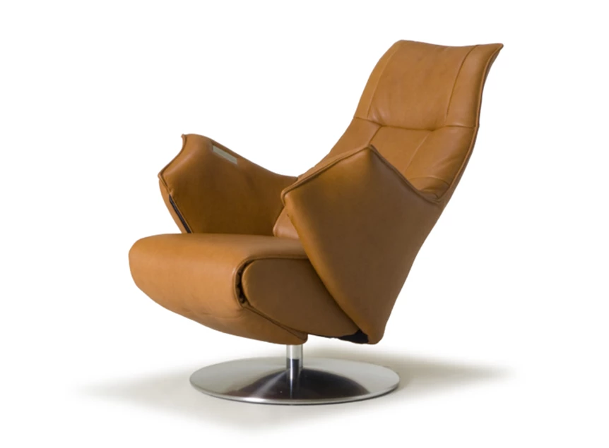 Verstelbare rugleuning Elektrische Relax Twice Pro TW079N leder cognac De Toekomst