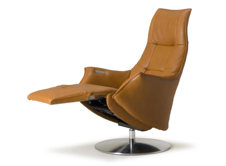 Verstelbaar voeteneinde Elektrische Relax Twice Pro TW079N leder cognac De Toekomst
