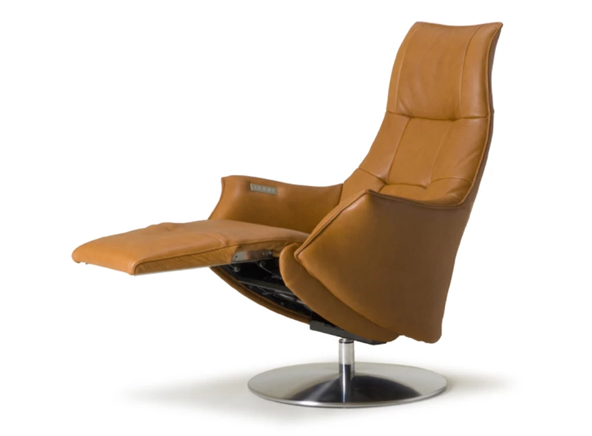 Verstelbaar voeteneinde Elektrische Relax Twice Pro TW079N leder cognac De Toekomst