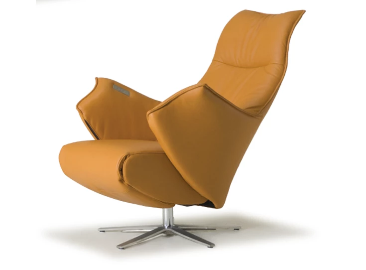 Verstelbare rugleuning Elektrische Relax Twice Pro TW089N leder caramel De Toekomst