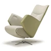 Verstelbare rugleuning Elektrische Relax Twice Pro TW082N combi leder groen stof beige De Toekomst