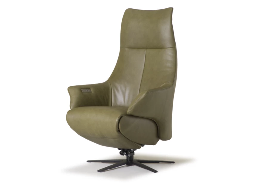 Elektrische Relax Twice Pro TW145N leder khaki groen De Toekomst