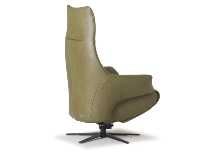 Achterkant Elektrische Relax Twice Pro TW145N leder khaki groen De Toekomst