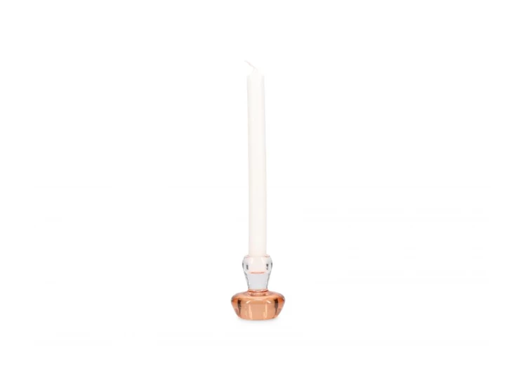 Tangerine mood kandelaar- 7.5cm- set2- met kaars