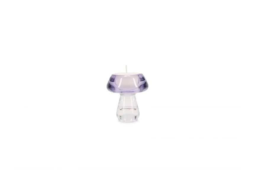 Violet mood kandelaar- 7.5cm- set2- met theelicht