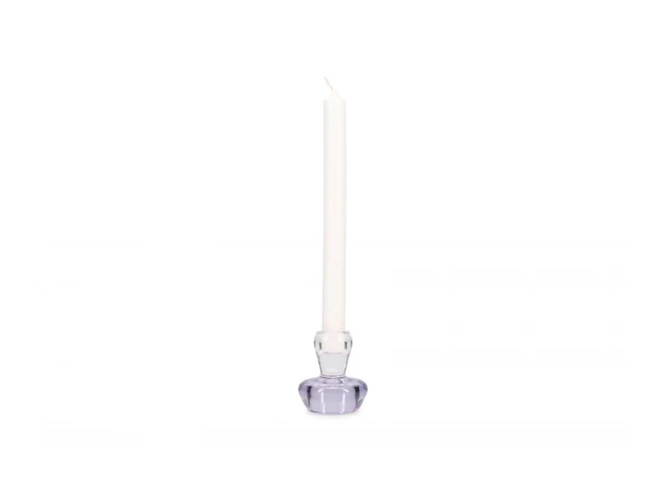 Violet mood kandelaar- 7.5cm- set2- met kaars