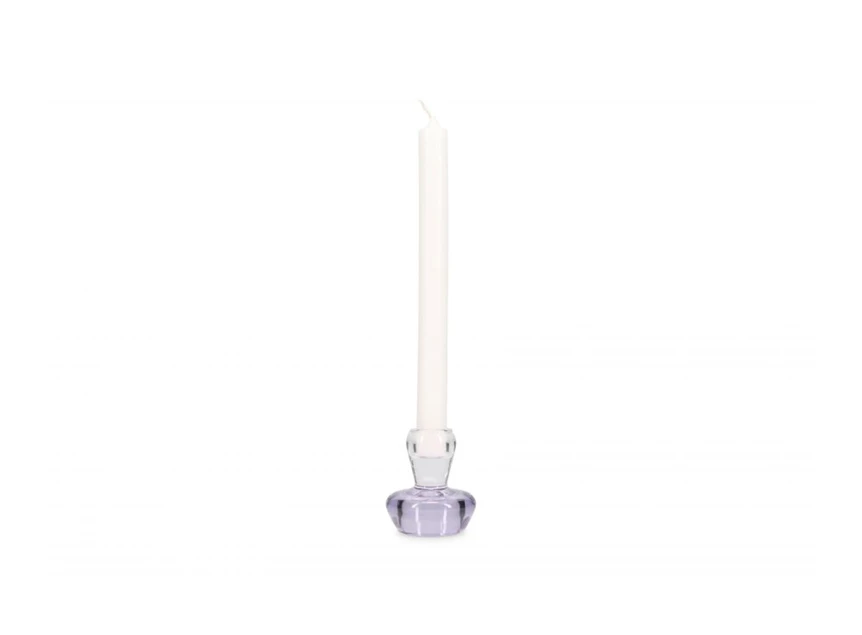 Violet mood kandelaar- 7.5cm- set2- met kaars