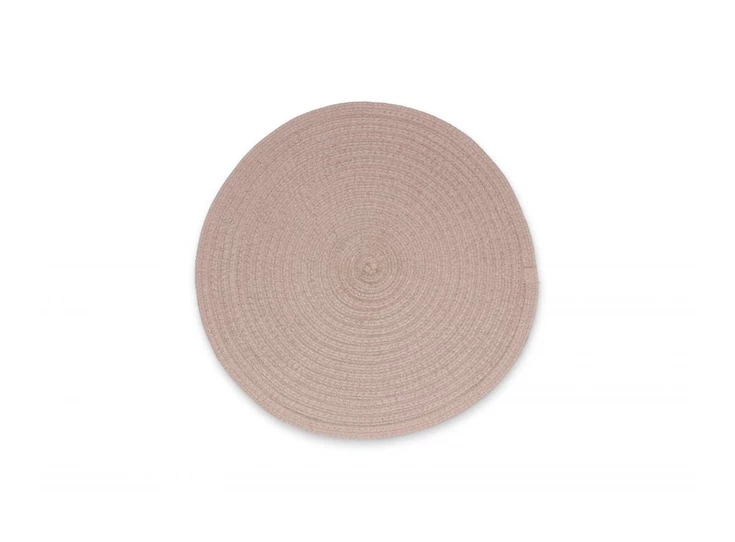 Nala placemat- rond- taupe- Ø36cm