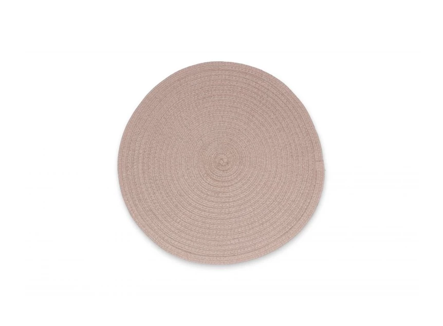 Nala placemat- rond- taupe- Ø36cm