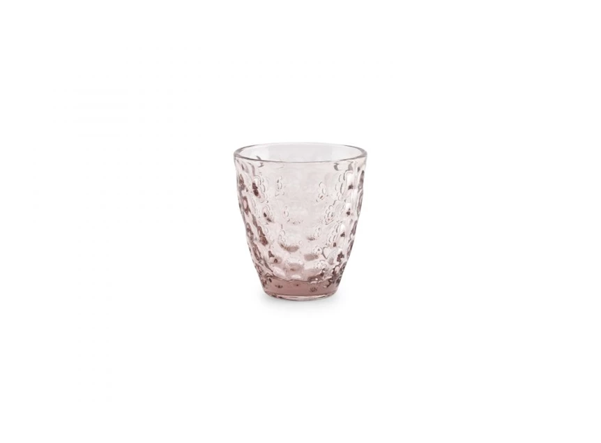 Bubble glas- roze- 22cl- set4