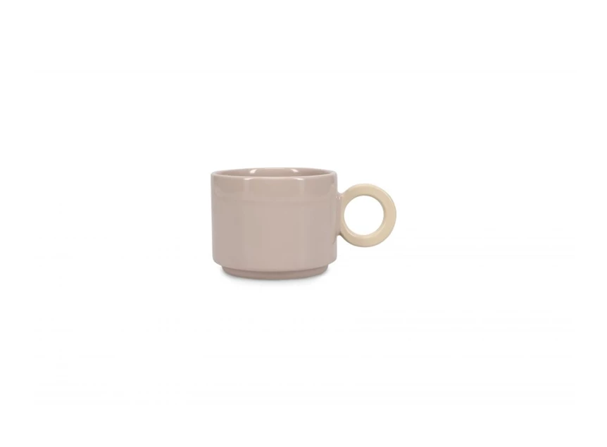 Lou beker- grijs/beige- 28cl