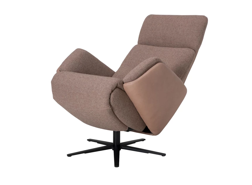 Verstelbare rugleuning Elektrische Relax Twice Pro TW269N combinatie leder stof De Toekomst