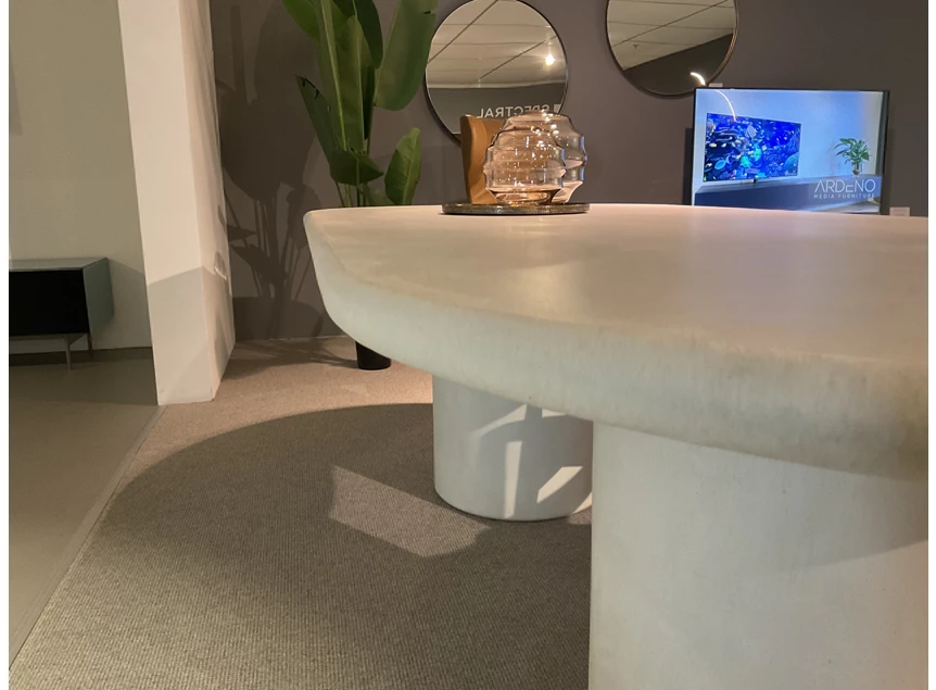 Bladrand Tafel Haaki bootvorm mortex salt Muundo