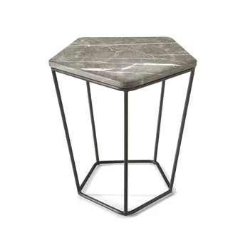 Bijzettafel Chocolat T108M0S Imperial Grey marble Natuzzi Italia