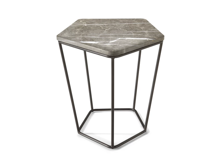 Bijzettafel Chocolat T108M0S Imperial Grey marble Natuzzi Italia