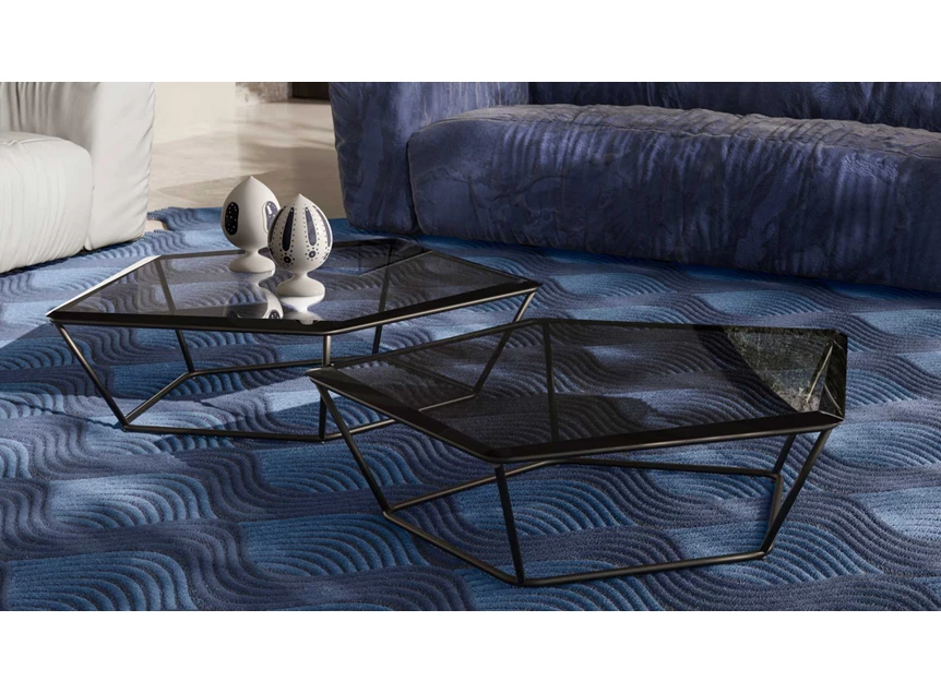 Salontafel Bijzettafel Chocolat T10803X Smoke Grey Natuzzi Italia