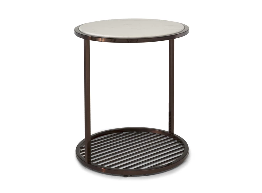 Bijzettafel Fil Rouge E02713X Volakas marble Natuzzi Italia