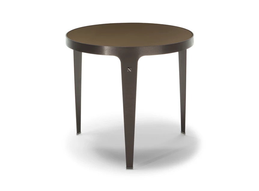 Bijzettafel Herman T1560X2 bronze mirror glas Natuzzi Italia