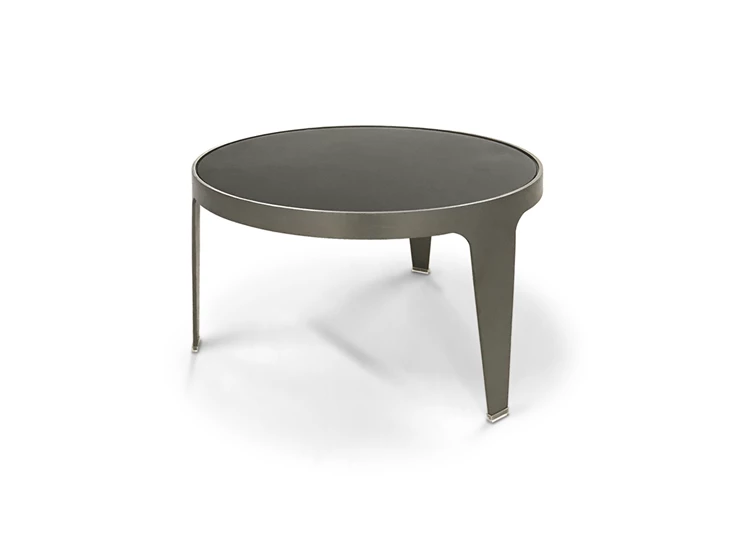 Bijzettafel Herman T156VMS matt coffee glass Natuzzi Italia