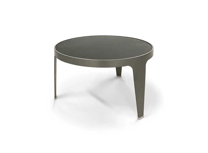 Bijzettafel Herman T156VMS matt coffee glass Natuzzi Italia