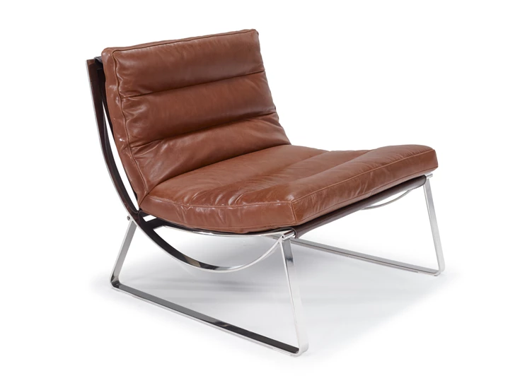 Bijzetzetel Cammeo 2715 leder cognac Natuzzi Italia