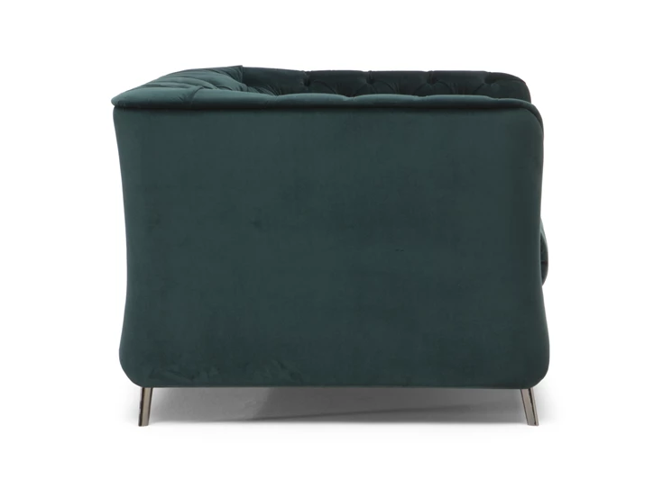 Zijkant Bijzetzetel La Scala 3000 stof emerald green Natuzzi Italia