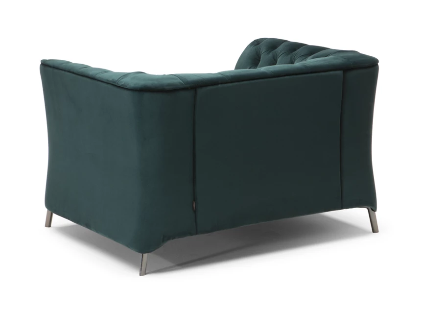 Achterkant Bijzetzetel La Scala 3000 stof emerald green Natuzzi Italia