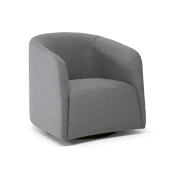 Bijzetzetel Logos 2882 draaivoet stof grijs Natuzzi Italia
