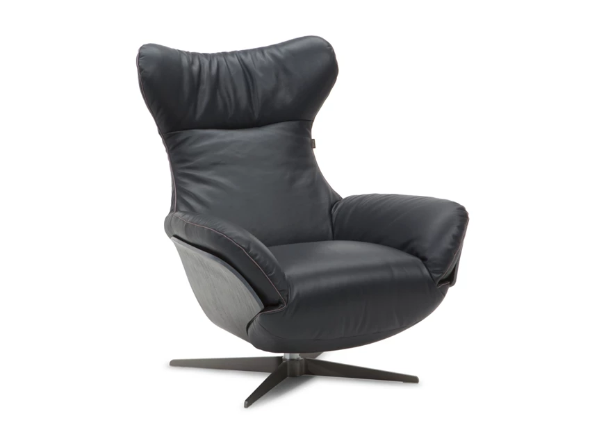 Elektrische relax Ilia 2996 batterij leder zwart Natuzzi Italia