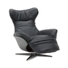 Open Elektrische relax Ilia 2996 batterij leder zwart Natuzzi Italia