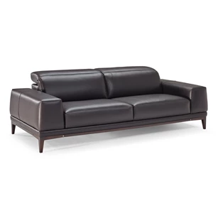 Salon Borghese 2826 unit 009 3-zit leder donkerbruin Natuzzi Italia