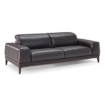 Salon Borghese 2826 unit 009 3-zit leder donkerbruin Natuzzi Italia