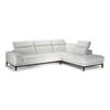 Hoofdsteunen verstelbaar Hoeksalon Borghese 2826 unit 018 481 leder wit Natuzzi Italia