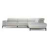 Front Hoeksalon Borghese 2826 unit 018 481 leder wit Natuzzi Italia