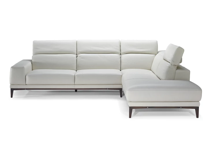 Hoofdsteunen recht Hoeksalon Borghese 2826 unit 018 481 leder wit Natuzzi Italia