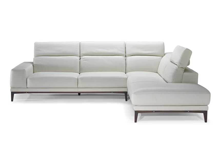 Hoofdsteunen recht Hoeksalon Borghese 2826 unit 018 481 leder wit Natuzzi Italia